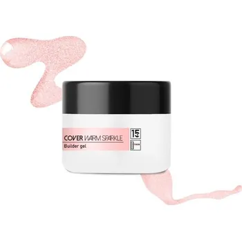 Lak na nehty Mistero Milano - Builder gel - SIMPLE SHAPE GEL COVER WARM SPARKLE 15g