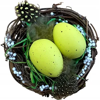 Velikonoční dekorace Velikonoční dekorace ozdoba do košíčku vajíčka hnízdo Velikonoce