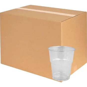 Jednorázové nádobí Kelímek na nápoje 200ml, PET, transparentní 50ks (CELÉ BALENÍ)