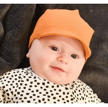 Kšiltovka oranžová bavlněná kšiltovka