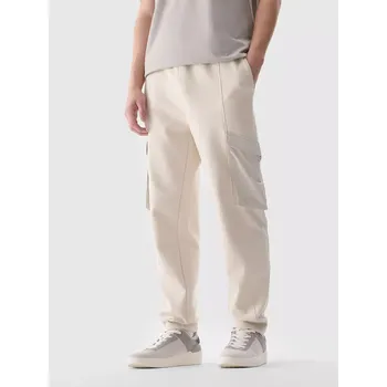 Pánské kalhoty Pánské kalhoty 4F 4FWSS25TTROM0990 CREME XXXL