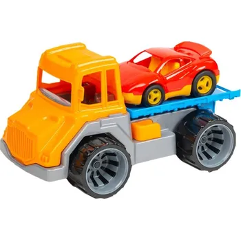 Hračka na písek Auto odtahová služba set s autíčkem s funkcemi na písek plast