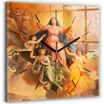 Hodiny Nástěnné hodiny SacroArte žluté 30 cm