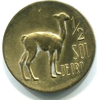 PERU. 1/2 sol 1968.