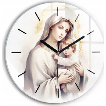 Hodiny Nástěnné hodiny SacroArte bílé 30 cm