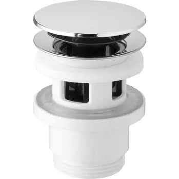 Umyvadlo BRUCKNER Umyvadlová výpust 5/4“, click-clack, velká zátka, 32-52mm, ABS/chrom