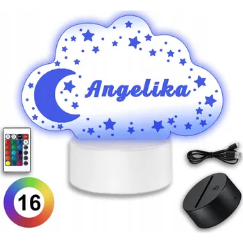 Lampička Noční lampa Koala Wood, vícebarevná