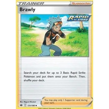Karetní hra Pokémon CRE 131/198 Brawly - Chilling Reign Stav: Near Mint, Verze: NORMAL