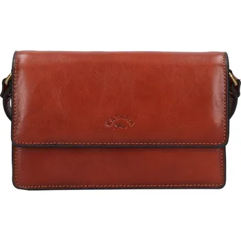 Kabelka Kožená dámská crosbody kabelka Katana Roosa - hnědá