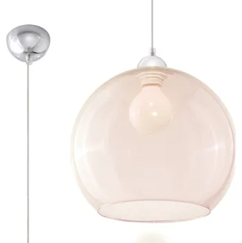 Závěsné skleněné svítidlo BALL koule šampaňská 30 cm moderní do obýváku a jídelny