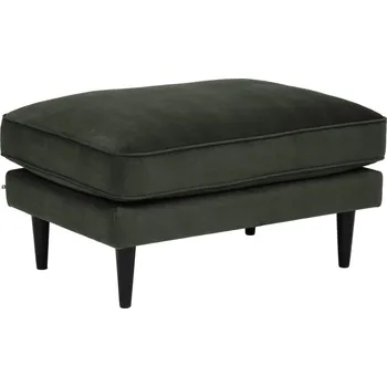 Taburet Zelený glamour taburet Candice s dubovými nohami, čalouněný, do obýváku, 91 cm Atmosphera