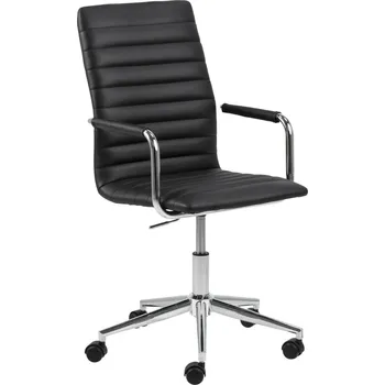 Ergonomická otočná kancelářská židle Winslow černá z ekokůže do kanceláře Actona