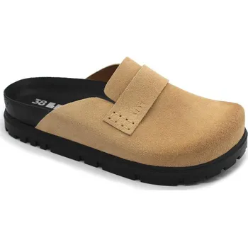 Dámská zdravotní obuv LEON 6001 Dámské korkové pantofle na platformě - Béžová Velikost: 38