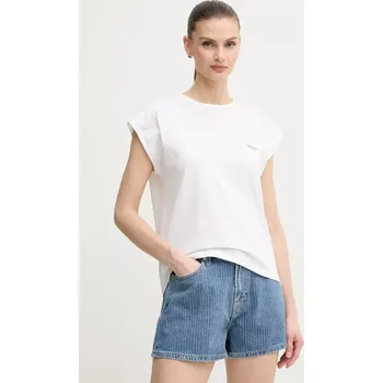 Pánské tričko Bavlněné tričko Pepe Jeans BLOOMA bílá barva, PL506030 00X, vel. XL