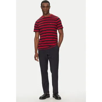 Pánské tričko Tommy Hilfiger T-Shirt Essential MW0MW37283 Červená Regular Fit XXL