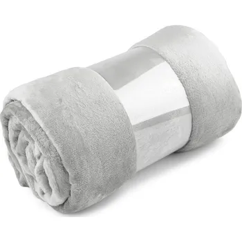 Deka Coral Fleece - 150x200 cm měkká - 40 šedá nejsvětlejší