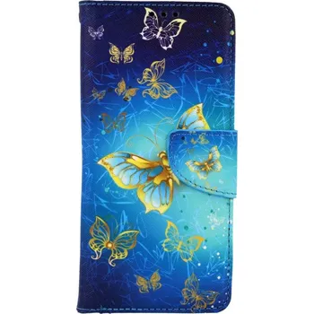 Pouzdro na mobilní telefon Pouzdro Samsung A13 knížkové Obloha s motýlky (kryt neboli obal na Samsung A13)