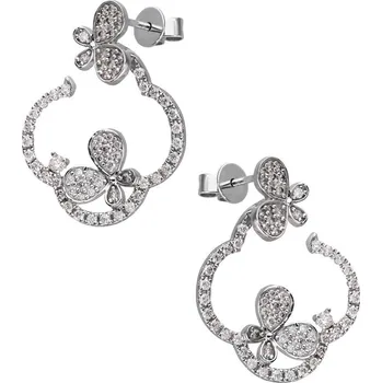 Náušnice Zlaton Náušnice bílé zlato s diamanty 0.75ct 2.2cm 3.7g 000062411233