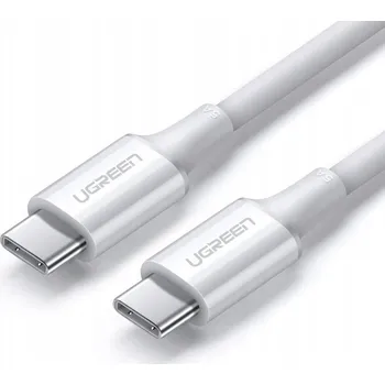 Datový kabel Kabel Ugreen USB typu C - USB typu C 1 m bílý