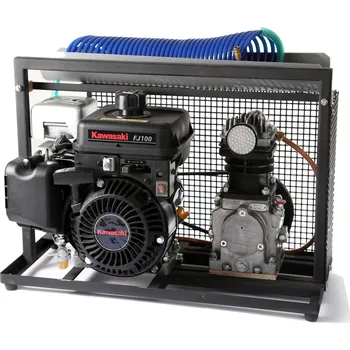 Agregát spalovacího čtyřtaktního motoru s kompresorem BLAF-1c se spirálovou hadicí