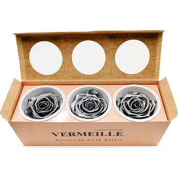 mech-mech.cz Stabilizovaná růže XL - Stříbrná - Silver 3 kusy