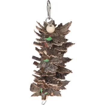 Hračka pro psa TIAKI hračka na okusování kebab s javorovým listem cca 8x5x24cm pták