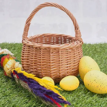 Velikonoční dekorace Malý Velikonoční Košíček pro dítě Bolerek 10cm