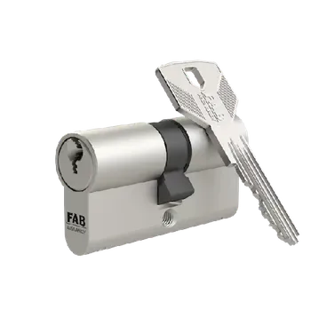 Vložka do dveří Oboustranná cylindrická vložka FAB 2** PROFI 35/40, BT2, 3 klíče, saténový nikl