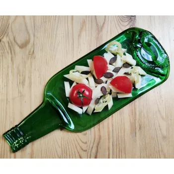 Skleněná lehaná láhev - prkýnko