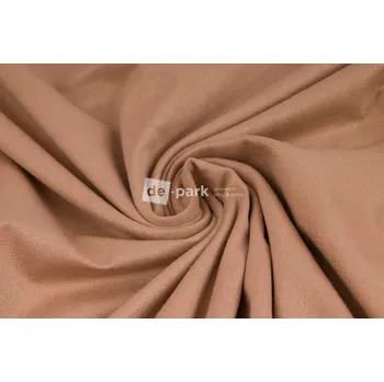 Scuba úplet - Umělá broušená kůže - cappuccino