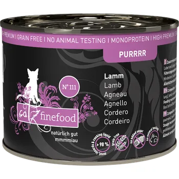 Krmivo pro kočku Catz finefood konzerva Purr No.111 - s jehněčím masem 200g