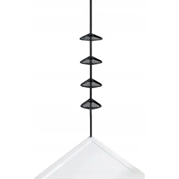 Koupelnový nábytek TELESKOPICKÁ POLICE do sprchy NASTAVITELNÁ kovová