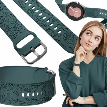 Pouzdro na mobilní telefon Řemínek ChronSmarta pro Samsung 20mm, zelený