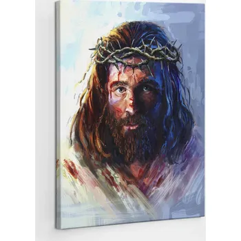 Obraz Foto-Obraz na plátně na rámu Vertikální Ježíš v trnové koruně 70x100 cm