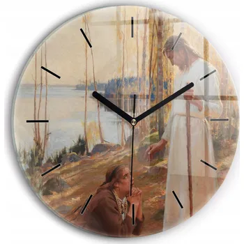 Hodiny Nástěnné hodiny SacroArte béžové 30 cm