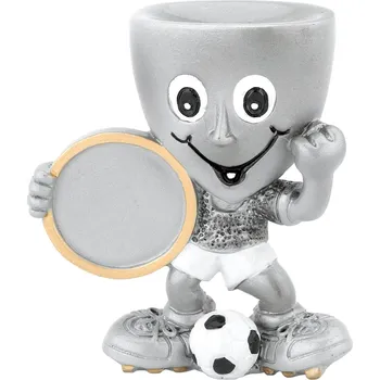 Figurka plaketa - veselý pohárek s míčem 8 cm