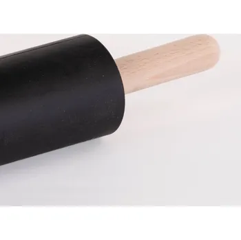 Váleček na těsto PRACTIC Silikonový váleček na těsto, s dřevěnými úchyty, 40 cm