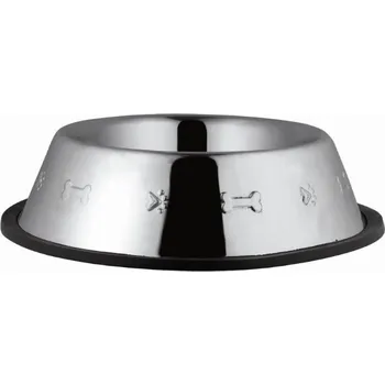 Miska pro psa Miska nerez s gumou KOSTIČKY 1,55l/22cm