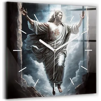 Hodiny Dekorativní Nástěnné Hodiny Netikající Ježíš Kristus Sestoupení