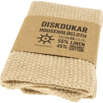 Utěrka Iris Hantverk Utěrka Diskdukar 25x23, přírodní odstín