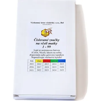 Značky na včelí matky - sada