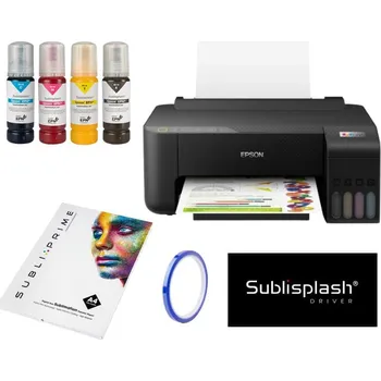 Tiskárna Sublimační tiskárna Epson EcoTank L1250 A4 + inkousty Sublisplash 80 ml + sublimační papíry SubliPrime + Sublisplash Driver Win