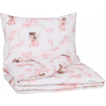 Povlečení Dětské bavlněné povlečení do postýlky 120x90 cm BABYMAM PREMIUM - Lesní víly