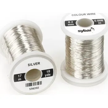 Barevný drátek Sybai Colour Wire Silver 0,2mm