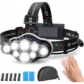 MLIAIMCE Superjasná LED Čelovka 18000 Lumenů 8 Režimů IPX4