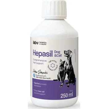 Lab-v Hepasil Dog & Cat přípravek pro zlepšení funkce jater pro psy a kočky 250 ml