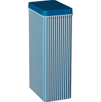 Dóza na potraviny IB LAURSEN Plechová dóza modré proužky