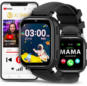 Chytré hodinky Chytré Hodinky pro děti JG Smart černé s českým menu 512 MB 500 mAh