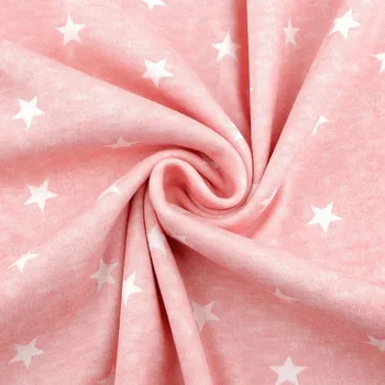 Pro Háčkování Úplet růžový melír s hvězdičkami