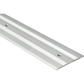 Podlahová lišta Profilteam přechodová lišta šroubovací plochá 35x2700 Stříbrná E01
